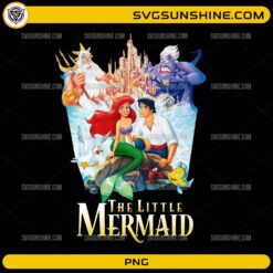 The Little Mermaid PNG, Princess Ariel and Prince Eric Digital Design