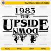 1983 The Upside Down SVG PNG Stranger Things Bike Silhouette Design