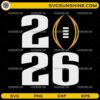 2026 College Football Playoff SVG Logo Design