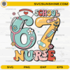 67 School Nurse SVG with cute medical-themed number 6 and 7 design