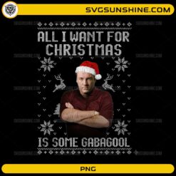 All I Want for Christmas Is Some Gabagool PNG funny Tony Soprano Christmas ugly sweater design