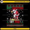 Best Christmas By Par PNG Santa Golf Christmas Sweater Design