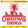Christmas Things Stranger Things bike scene SVG design