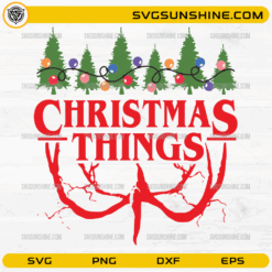 Christmas Things SVG Stranger Things upside down Christmas design