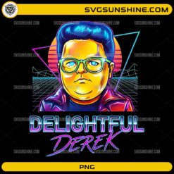 Delightful Derek PNG | Stranger Things 5 Derek Turnbow Retro Neon PNG Design