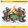 Dumpster Fire Response Team PNG Funny Raccoon Christmas Design