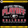 Georgia Bulldogs College Football Playoff 2025 26 SVG PNG Design