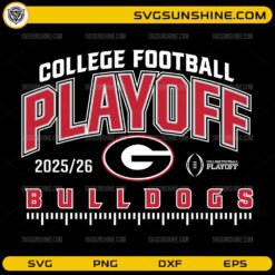 Georgia Bulldogs College Football Playoff 2025 26 SVG PNG Design