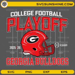 Georgia Bulldogs College Football Playoff 2025 26 SVG PNG Design