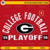 Georgia Bulldogs College Football Playoff 25 26 SVG PNG Design