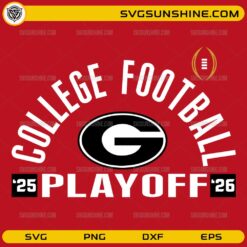 Georgia Bulldogs College Football Playoff 25 26 SVG PNG Design