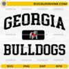 Georgia Bulldogs Mascot SVG Vintage Bulldog Logo Design