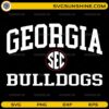 Georgia Bulldogs SEC SVG Georgia Bulldogs SEC Logo SVG PNG Design