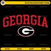 Georgia Bulldogs SVG Arch Logo Design PNG