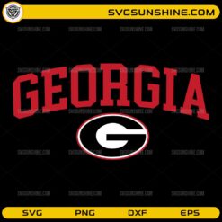 Georgia Bulldogs SVG Arch Logo Design PNG