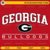 Georgia Bulldogs SVG Logo Design PNG
