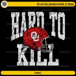 Hard To Kill Oklahoma Sooners PNG with gritty football helmet design