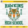 Hawkins High School SVG PNG 1986 Tiger Stranger Things Design