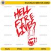 Hellfire Lives SVG PNG Stranger Things 5 graffiti-style Hellfire Club design