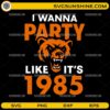 I Wanna Party Like Its 1985 Chicago Bears SVG with retro bear head