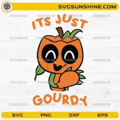 Its Just Gourdy SVG cute Dandys Halloween World pumpkin design