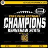 Kennesaw State Owls Football CUSA Champions 2025 SVG Design