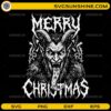 Krampus Merry Christmas SVG PNG Horror Metal Christmas Design