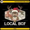 Local Boy Deer Christmas PNG Camo Southern Holiday Design