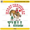 Merry Christmas Yall PNG western rodeo Santa cowboy Christmas design