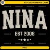 Nina Est 2006 vintage name PNG printable design