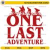 One Last Adventure SVG PNG Stranger Things 5 bike silhouette design