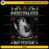 Penguin Overstimulated But Festive PNG funny penguin ugly Christmas sweater