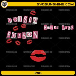 Poison Renee Rapp PNG, Poison Lips PNG Clipart, Renee Rapp Song Aesthetic Design