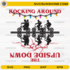Rocking Around The Upside Down SVG Stranger Things Christmas biking scene