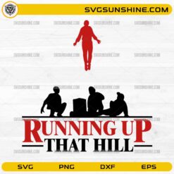Running Up That Hill SVG PNG Stranger Things Floating Scene Design