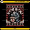 Seasons Beatings PNG Krampus dark Christmas ugly sweater design