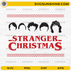 Stranger Christmas SVG Stranger Things inspired design