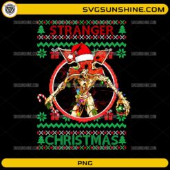Stranger Things Christmas Monster PNG funny Demogorgon ugly Christmas sweater design