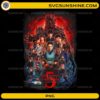 Stranger Things Season 5 poster PNG with full cast and villain in high-resolution design
