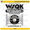 Stranger Things WSQK The Squawk 94.5 FM vintage radio PNG design