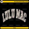 Lulu Mac CAMO PNGL Arched College Font Lulu Mac Cut File, School Spirit PNG