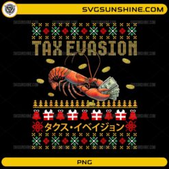 Tax Evasion Lobster PNG funny lobster ugly Christmas sweater