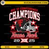 Texas Tech Big 12 Conference Champions 2025 SVG PNG Red Raiders football design