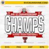 Texas Tech Football Big 12 Championship 2025 SVG PNG Red Raiders Champs