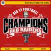 Texas Tech Red Raiders Big 12 Football Champions 2025 SVG Design