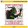 The Price of Cheer Is Paid in Fear PNG Krampus horror Christmas ugly sweater design