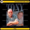 Tony Soprano PNG iconic Sopranos character portrait design
