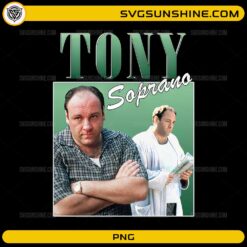 Tony Soprano retro PNG featuring the classic Sopranos mafia character