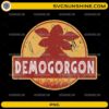 Vintage Demogorgon PNG Stranger Things monster logo-style design