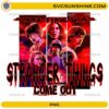 What Time Does Stranger Things Come Out PNG red poster with main cast